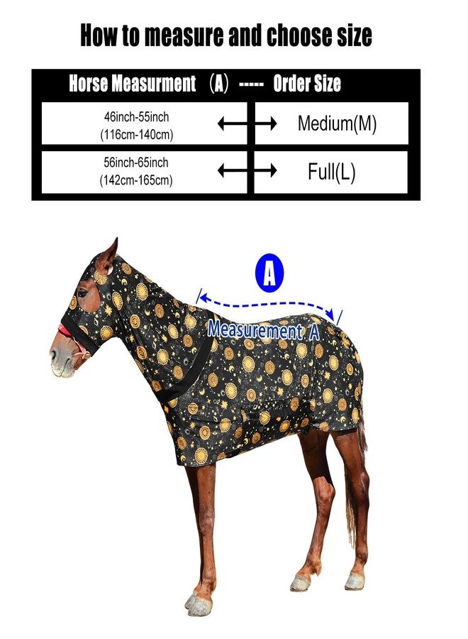 Paloura Stretch Spandex Full-Body Horse Sheet with Zipper Hood and Belly Wrap | Comfort Horse Slinky Full Body(56-65Inch，White,L - Image 2